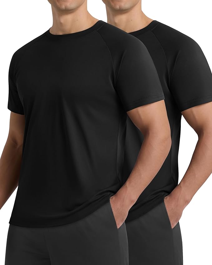 2 Pack Workout Shirts for Men - Shirts for Gym